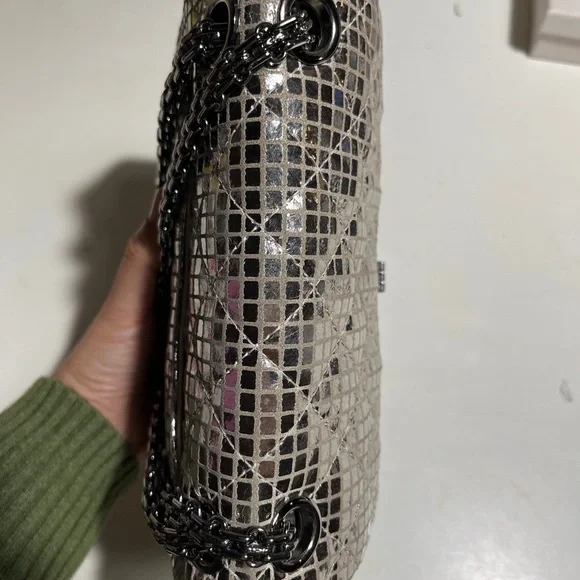 CHANEL Silver Mirror Reissue 2.55 Special edition Quilted Shoulder Bag - Picture 11 of 16